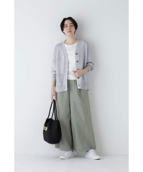 human woman / ヒューマンウーマン パンツ | ◆エアリーコットンタックワイドパンツ | 詳細18