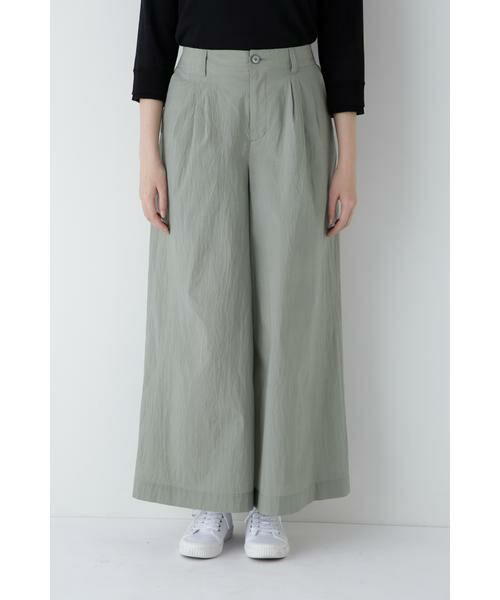 human woman / ヒューマンウーマン パンツ | ◆エアリーコットンタックワイドパンツ | 詳細19