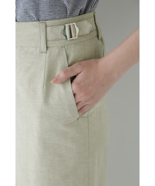 human woman / ヒューマンウーマン パンツ | ◆綿麻シャンブレーセミワイドパンツ | 詳細16