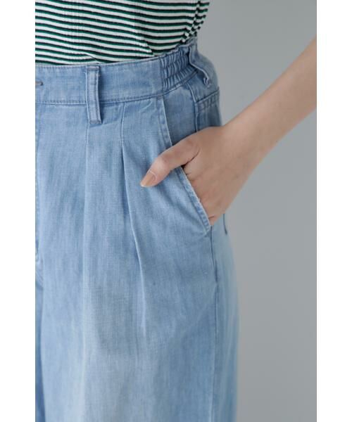 human woman / ヒューマンウーマン パンツ | ◆タックワイドデニムパンツ | 詳細20