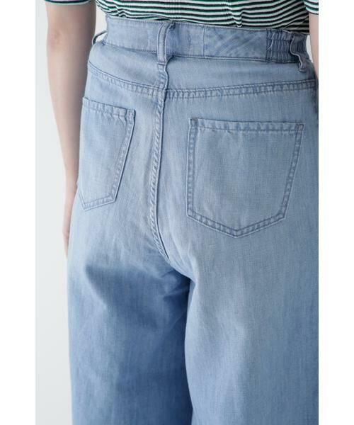 human woman / ヒューマンウーマン パンツ | ◆タックワイドデニムパンツ | 詳細21