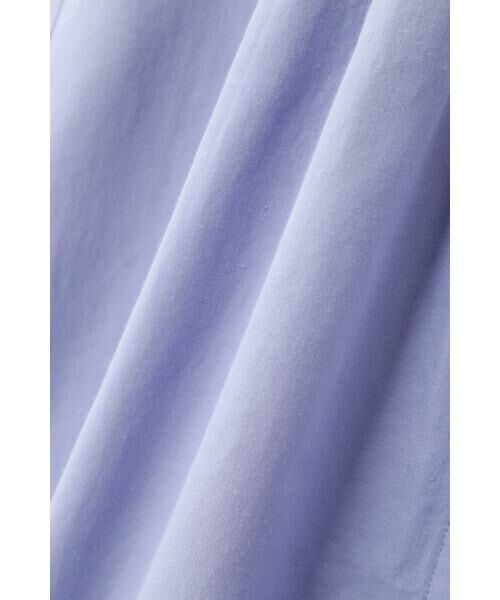 human woman / ヒューマンウーマン ワンピース | ◆コットンヘンプサテンハーフスリーブバンドカラーワンピース | 詳細22