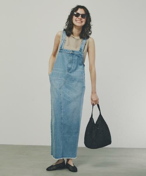 human woman/ヒューマンウーマン ◆アイラインサロペット Light Used M human woman/ヒューマンウーマン ◆アイラインサロペット Light Used M