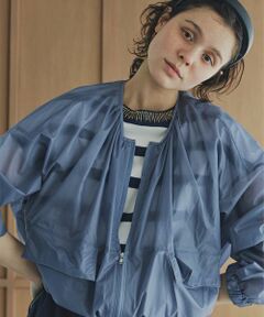 human woman / ヒューマンウーマン ブルゾン | ◆撥水ライトタフタブルゾン