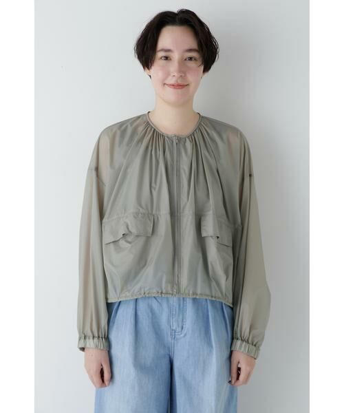 human woman / ヒューマンウーマン ブルゾン | ◆撥水ライトタフタブルゾン | 詳細11