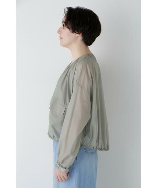 human woman / ヒューマンウーマン ブルゾン | ◆撥水ライトタフタブルゾン | 詳細12