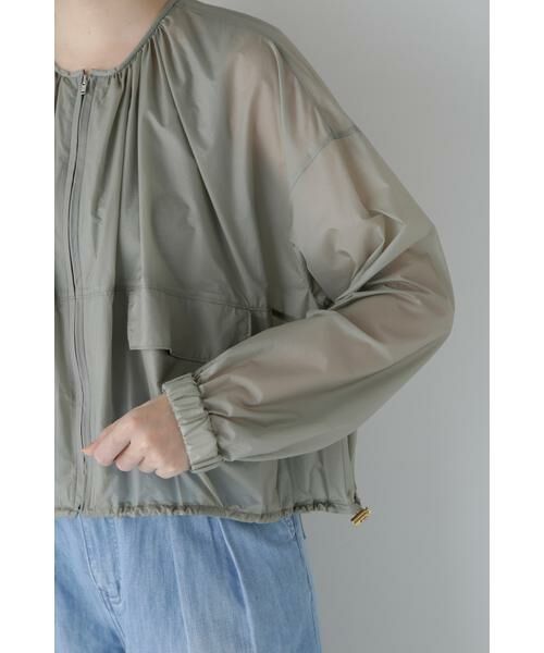 human woman / ヒューマンウーマン ブルゾン | ◆撥水ライトタフタブルゾン | 詳細15