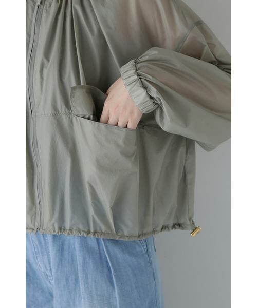 human woman / ヒューマンウーマン ブルゾン | ◆撥水ライトタフタブルゾン | 詳細16