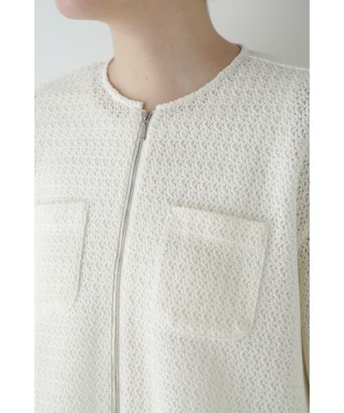 human woman / ヒューマンウーマン カットソー | ◆ラッセルノーカラージップブルゾン | 詳細9