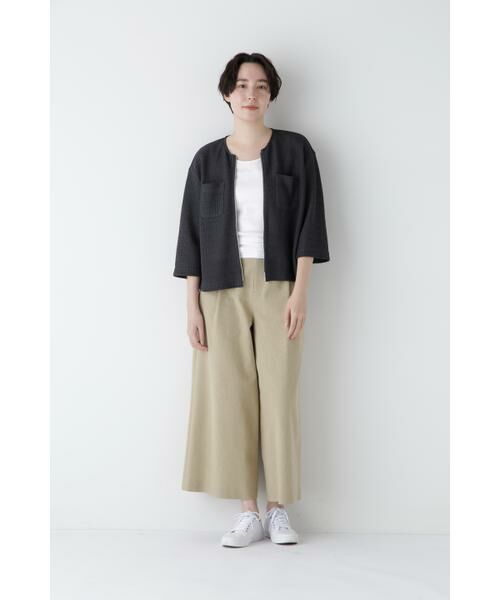 human woman / ヒューマンウーマン カットソー | ◆ラッセルノーカラージップブルゾン | 詳細15