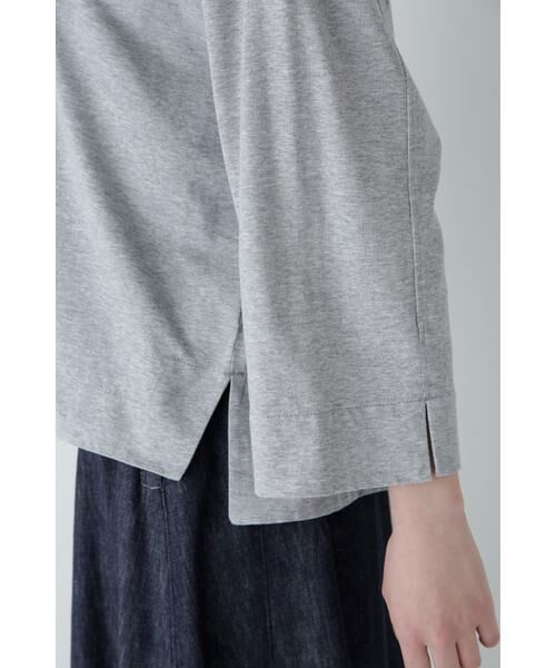 human woman / ヒューマンウーマン カットソー | 【接触冷感】コットンポリエステルプレーティング天竺カットソー | 詳細14