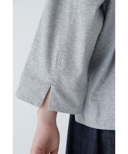 human woman / ヒューマンウーマン カットソー | 【接触冷感】コットンポリエステルプレーティング天竺カットソー | 詳細15