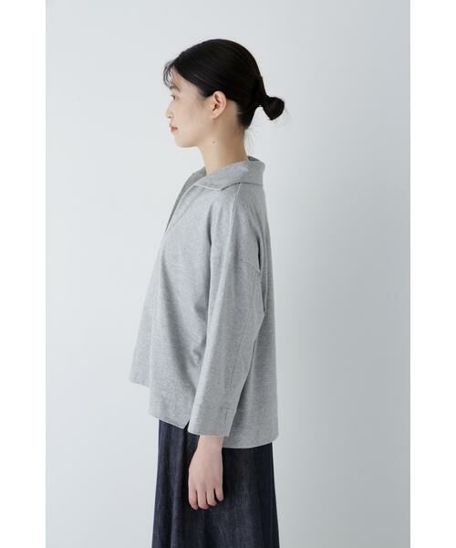 human woman / ヒューマンウーマン カットソー | 【接触冷感】コットンポリエステルプレーティング天竺カットソー | 詳細10