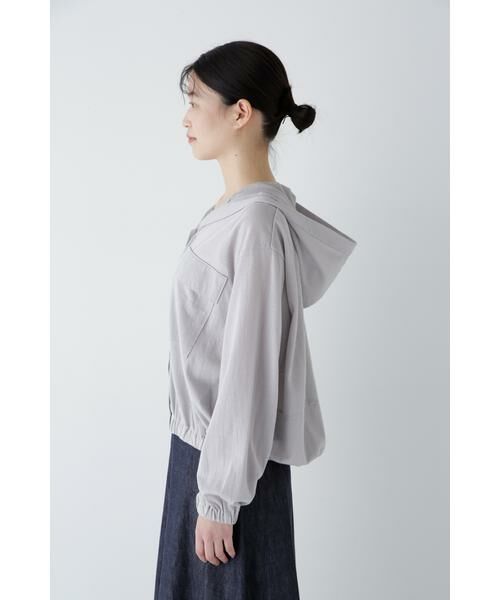 human woman / ヒューマンウーマン カットソー | ◆コットンナイロンプレーティング天竺カットソー | 詳細4