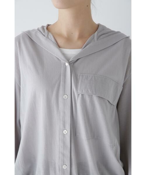 human woman / ヒューマンウーマン カットソー | ◆コットンナイロンプレーティング天竺カットソー | 詳細6