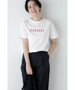 human woman / ヒューマンウーマン カットソー | ◆リサイクルコットン度詰天竺Ｔシャツ