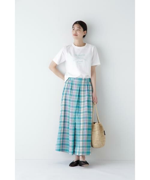 human woman / ヒューマンウーマン カットソー | ◆リサイクルコットン度詰天竺Ｔシャツ | 詳細2