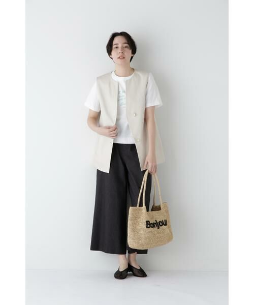 human woman / ヒューマンウーマン カットソー | ◆リサイクルコットン度詰天竺Ｔシャツ | 詳細5