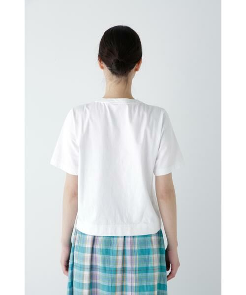 human woman / ヒューマンウーマン カットソー | ◆リサイクルコットン度詰天竺Ｔシャツ | 詳細8