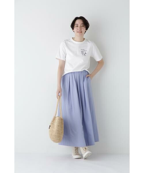 human woman / ヒューマンウーマン カットソー | ◆リサイクルコットン度詰天竺Ｔシャツ | 詳細12