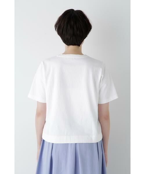 human woman / ヒューマンウーマン カットソー | ◆リサイクルコットン度詰天竺Ｔシャツ | 詳細14