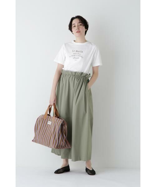 human woman / ヒューマンウーマン カットソー | ◆リサイクルコットン度詰天竺Ｔシャツ | 詳細20