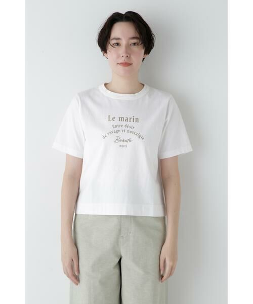 human woman / ヒューマンウーマン カットソー | ◆リサイクルコットン度詰天竺Ｔシャツ | 詳細22