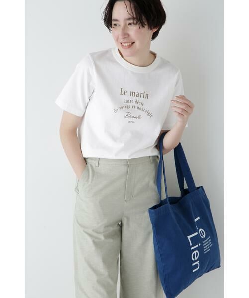 human woman/ヒューマンウーマン ◆リサイクルコットン度詰天竺Tシャツ カーキ M human woman/ヒューマンウーマン ◆リサイクルコットン度詰天竺Tシャツ カーキ M