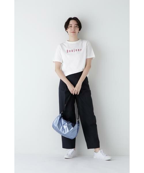 human woman / ヒューマンウーマン カットソー | ◆リサイクルコットン度詰天竺Ｔシャツ | 詳細30