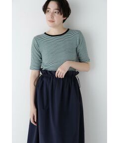 human woman / ヒューマンウーマン カットソー | ◆リブクルーＴシャツ