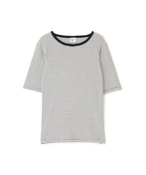 human woman / ヒューマンウーマン カットソー | ◆リブクルーＴシャツ | 詳細1