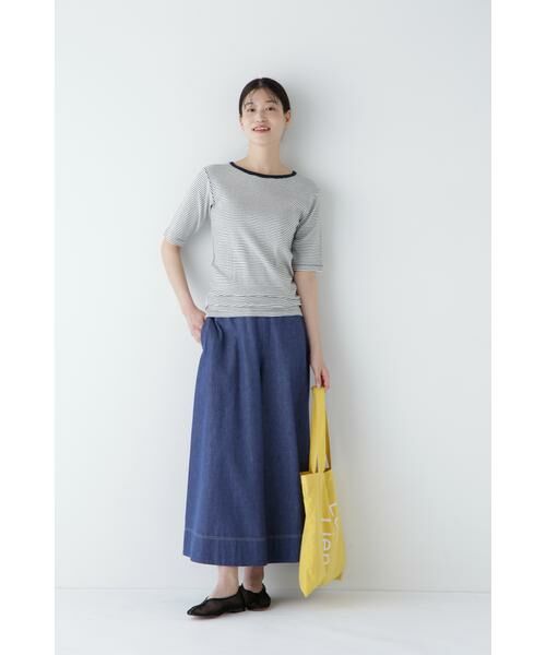 human woman / ヒューマンウーマン カットソー | ◆リブクルーＴシャツ | 詳細2