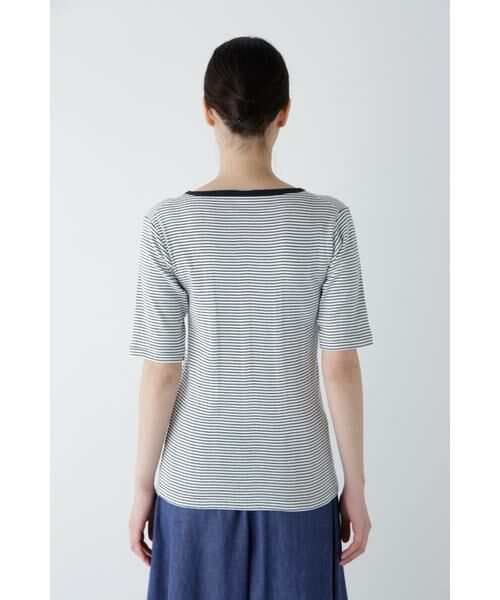 human woman / ヒューマンウーマン カットソー | ◆リブクルーＴシャツ | 詳細6