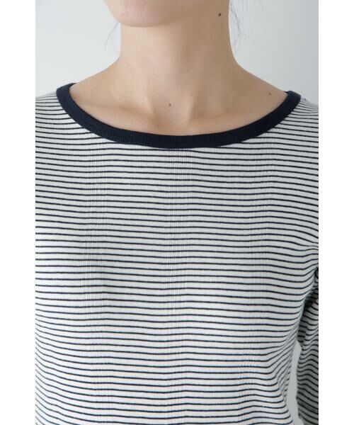 human woman / ヒューマンウーマン カットソー | ◆リブクルーＴシャツ | 詳細7