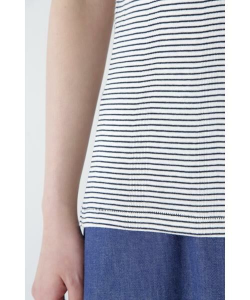 human woman / ヒューマンウーマン カットソー | ◆リブクルーＴシャツ | 詳細9