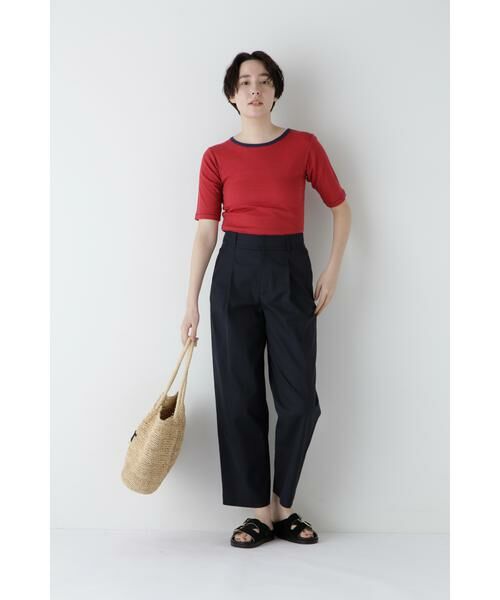 human woman / ヒューマンウーマン カットソー | ◆リブクルーＴシャツ | 詳細12