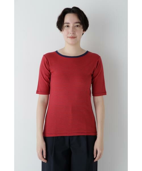 human woman / ヒューマンウーマン カットソー | ◆リブクルーＴシャツ | 詳細13