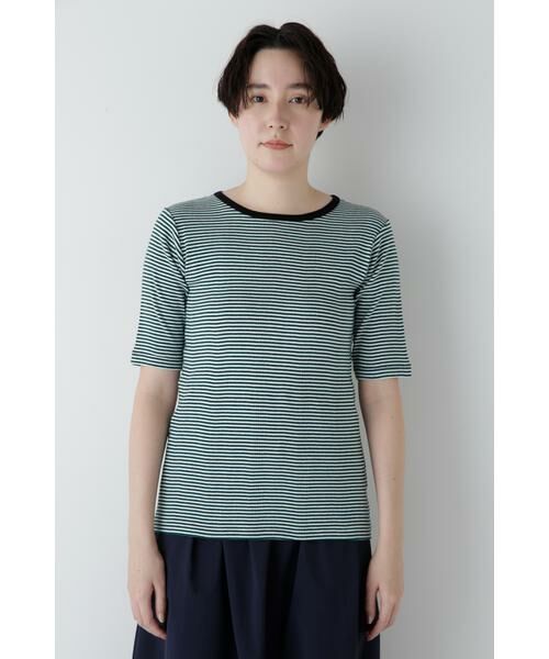 human woman / ヒューマンウーマン カットソー | ◆リブクルーＴシャツ | 詳細20