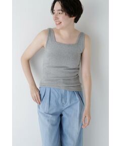 human woman / ヒューマンウーマン カットソー | ◆カップ付きスクエアタンクトップ