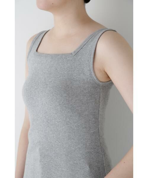 human woman / ヒューマンウーマン カットソー | ◆カップ付きスクエアタンクトップ | 詳細6