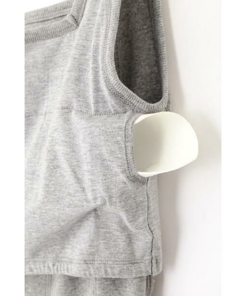 human woman / ヒューマンウーマン カットソー | ◆カップ付きスクエアタンクトップ | 詳細7