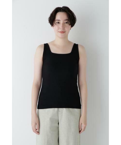 human woman / ヒューマンウーマン カットソー | ◆カップ付きスクエアタンクトップ | 詳細16