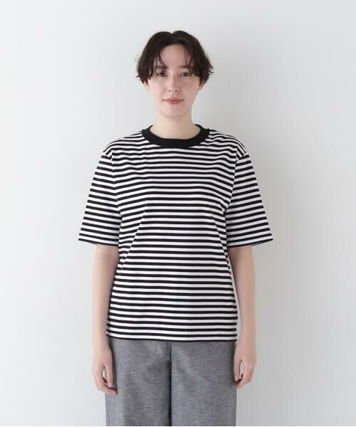 human woman / ヒューマンウーマン カットソー | ◆ゼロロックボーダーＴシャツ | 詳細4