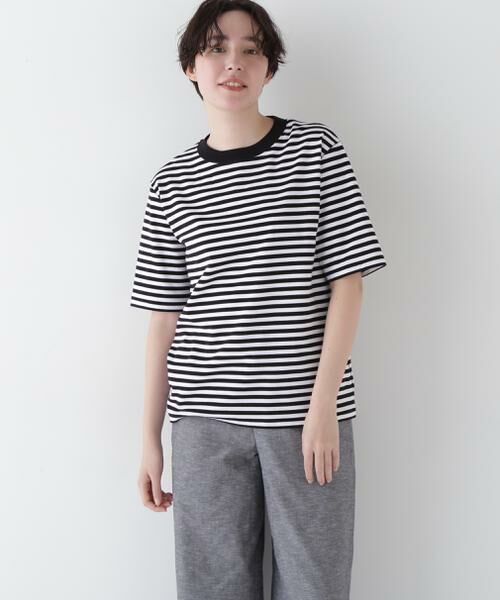 human woman/ヒューマンウーマン ◆ゼロロックボーダーTシャツ ホワイト×ブラック3 M human woman/ヒューマンウーマン ◆ゼロロックボーダーTシャツ ホワイト×ブラック3 M