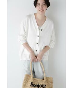 human woman / ヒューマンウーマン ニット・セーター | ◆ペーパーヤーンミドル丈カーディガン