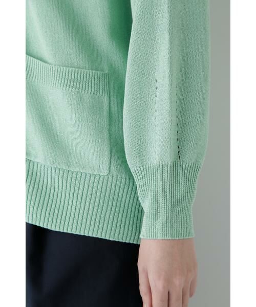 human woman / ヒューマンウーマン ニット・セーター | ◆ペーパーヤーンミドル丈カーディガン | 詳細10