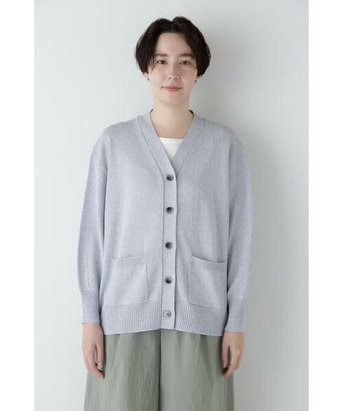 human woman / ヒューマンウーマン ニット・セーター | ◆ペーパーヤーンミドル丈カーディガン | 詳細20