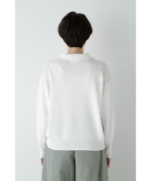 human woman / ヒューマンウーマン ニット・セーター | ◆ペーパーヤーンセーラーカラートップス | 詳細10