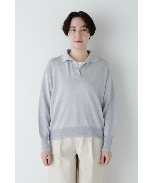 human woman / ヒューマンウーマン ニット・セーター | ◆ペーパーヤーンセーラーカラートップス | 詳細14