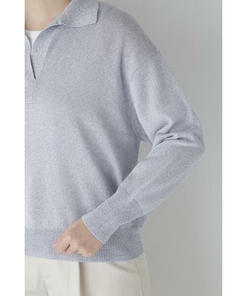 human woman / ヒューマンウーマン ニット・セーター | ◆ペーパーヤーンセーラーカラートップス | 詳細18